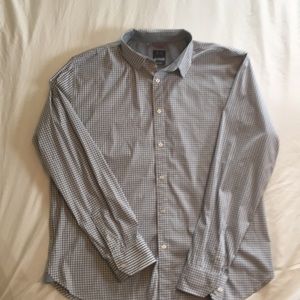 Under Armour gray/white gingham shirt 2XL